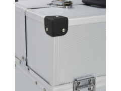 Kufr na nářadí 38 x 22,5 x 34 cm stříbrný hliník