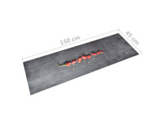 Kuchyňský koberec pratelný Paprička 45 x 150 cm