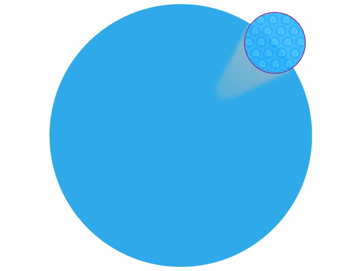 Kulatá modrá bazénová plachta z polyetylenu 488 cm