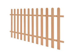 Laťkový plot WPC 200 x 100 cm