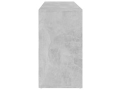 Lavice s botníkem betonově šedá 103 x 30 x 54,5 cm dřevotříska