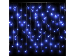 LED světelný závěs s rampouchy 10 m 400 LED modrá 8 funkcí