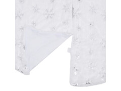 Luxusní podložka pod vánoční stromek bílá 90 cm umělá kožešina