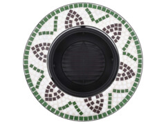 Mozaikové ohniště zelené 68 cm keramika