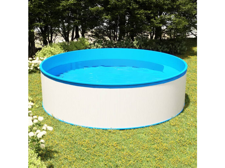 Nadzemní bazén 350 x 90 cm bílý