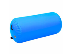 Nafukovací cvičební válec s pumpou 120 x 90 cm PVC modrý