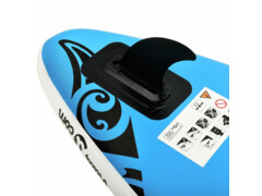 Nafukovací SUP paddleboard 320 x 76 x 15 cm modrý