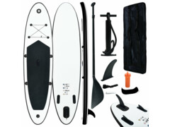 Nafukovací SUP paddleboard černo-bílý