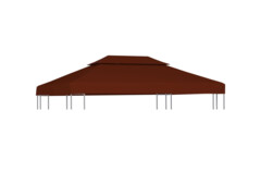 Náhradní střecha na altán 310 g/m² 3 x 3 m cihlová