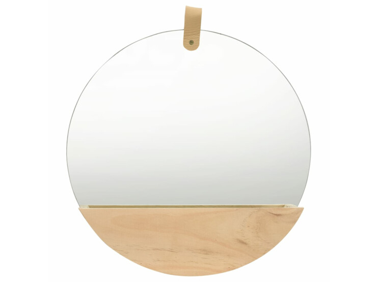 Nástěnné zrcadlo masivní borovice 35 cm
