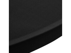 Návlek na koktejlový stůl Ø 80 cm černý strečový 4 ks