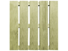 30 ks Terasové dlaždice 50 x 50 cm dřevo zelené