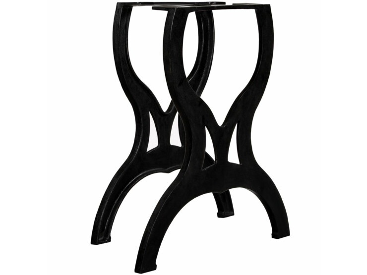 Nohy k jídelnímu stolu s rámem ve tvaru písmene X 2 ks litinové