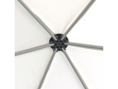 Nůžkový party stran s 6 stěnami hexagon krémově bílý 3,6x3,1 m