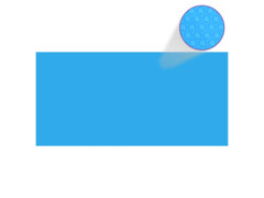 Obdélníkový kryt na bazén 450 x 220 cm PE modrý