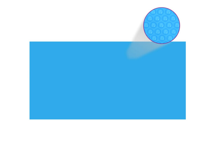Obdélníkový kryt na bazén 549 x 274 cm modrá PE