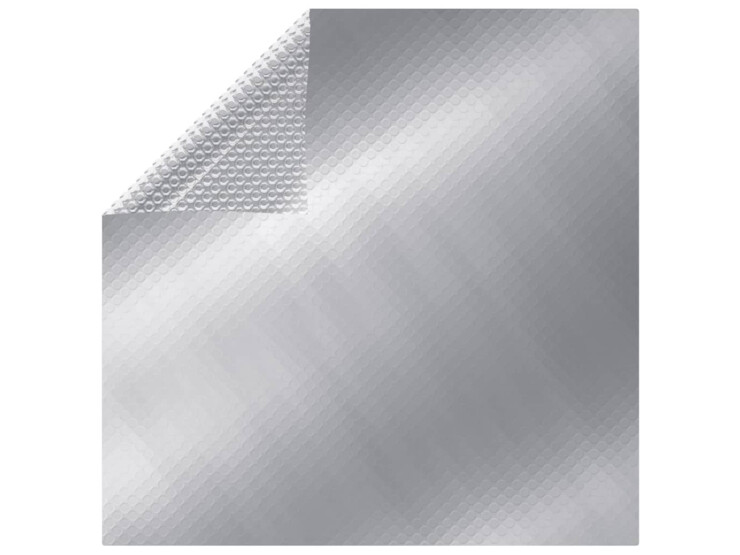 Obdélníkový kryt na bazén 800 x 500 cm PE stříbrný