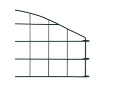 Obloukový plot k jezírku 77,3 x 26 cm zelený