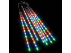 Padající světla 8 ks 30 cm barevná 192 LED diod dovnitř i ven