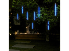 Padající světla 8 ks 30 cm modrá 192 LED diod dovnitř i ven