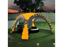 Party stan s LED světly 4 boční stěny 3,6 x 3,6 x 2,3 m žlutý