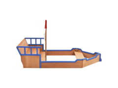 Pískoviště pirátská loď jedlové dřevo 190 x 94,5 x 136 cm