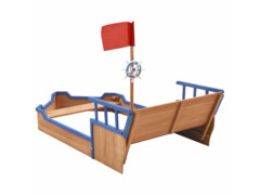 Pískoviště pirátská loď jedlové dřevo 190 x 94,5 x 136 cm