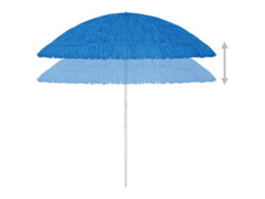 Plážový slunečník modrý 180 cm