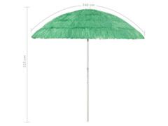 Plážový slunečník zelený 240 cm