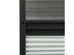 Plisovaná okenní síť proti hmyzu se zástěnou hliník 80 x 100 cm