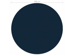 Plovoucí PE solární plachta na bazén 488 cm černo-modrá