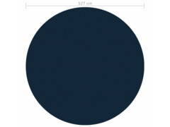 Plovoucí PE solární plachta na bazén 527 cm černo-modrá