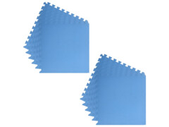 Podložky na cvičení 12 ks 4,32 ㎡ EVA pěna modré