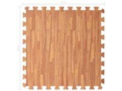 Podložky na cvičení 24 ks kresba dřeva 8,64 ㎡ EVA pěna