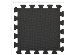 Podložky puzzle 54 ks 4,86 ㎡ EVA pěna černé