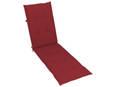 Poduška na polohovací židli vínová (75+105) x 50 x 4 cm