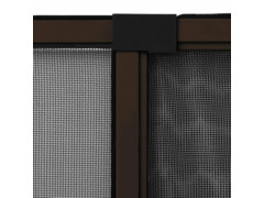 Posuvná okenní síť proti hmyzu hnědá (75-143) x 50 cm