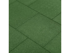 Protipádové dlaždice 18 ks pryžové 50 x 50 x 3 cm zelené