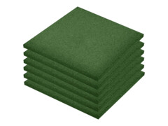 Protipádové dlaždice 6 ks pryžové 50 x 50 x 3 cm zelené