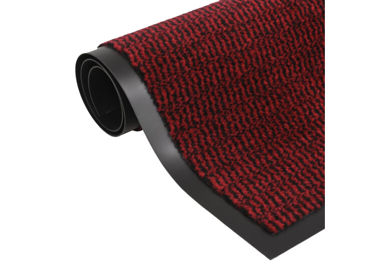 Protiprachová obdélníková rohožka všívaná 80x120 cm červená