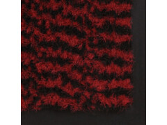 Protiprachová obdélníková rohožka všívaná 90 x 150 cm červená
