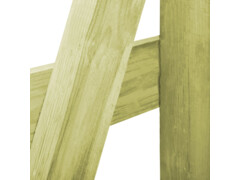 Přístřešek na popelnici zelený 70x80x150cm impregnace borovice