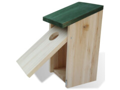 Ptačí budky 8 ks dřevěné 12 x 12 x 22 cm