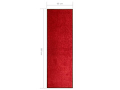 Rohožka pratelná červená 60 x 180 cm