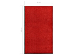Rohožka pratelná červená 90 x 150 cm