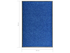 Rohožka pratelná modrá 60 x 90 cm