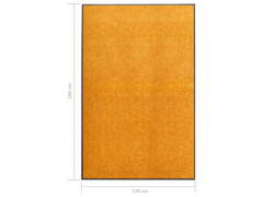 Rohožka pratelná oranžová 120 x 180 cm