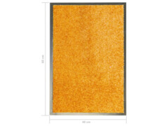 Rohožka pratelná oranžová 40 x 60 cm