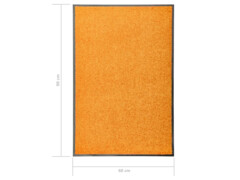 Rohožka pratelná oranžová 60 x 90 cm