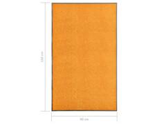 Rohožka pratelná oranžová 90 x 150 cm